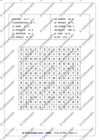 Page 2 de la fiche