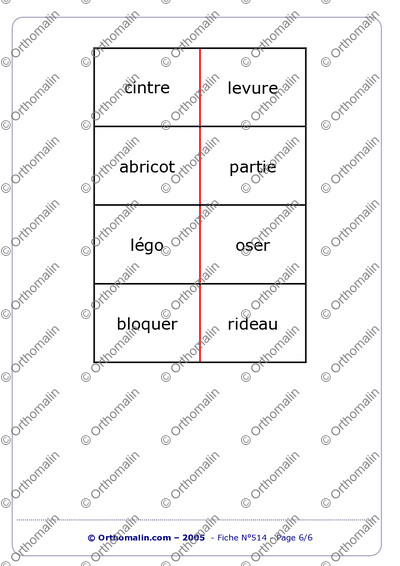 Page 6 de la fiche