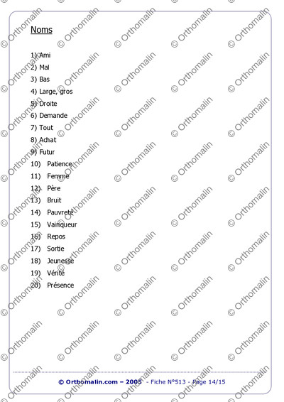Page 14 de la fiche