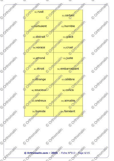 Page 6 de la fiche
