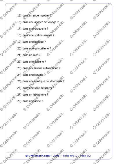 Page 2 de la fiche