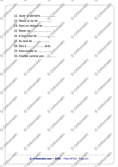 Page 2 de la fiche