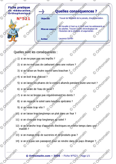 Page 1 de la fiche