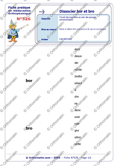 Page 1 de la fiche