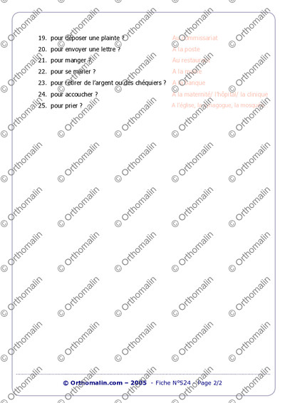 Page 2 de la fiche