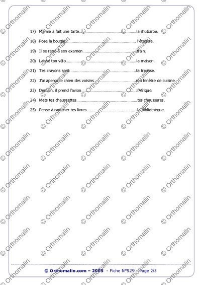 Page 2 de la fiche