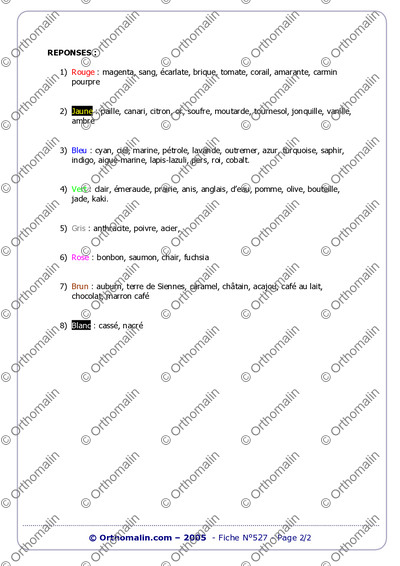 Page 2 de la fiche