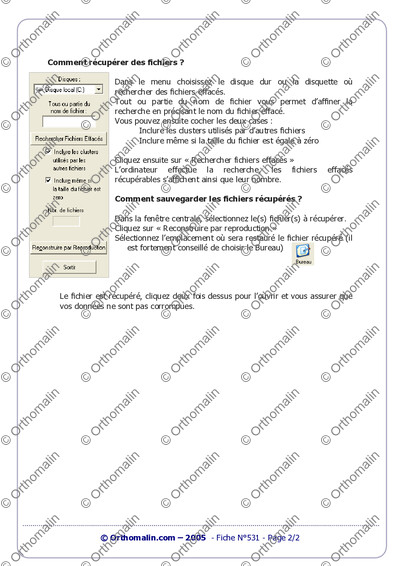 Page 2 de la fiche