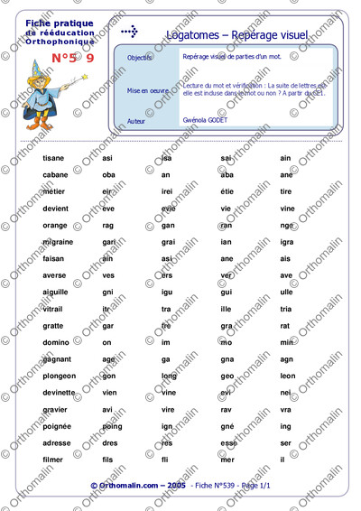 Page 1 de la fiche