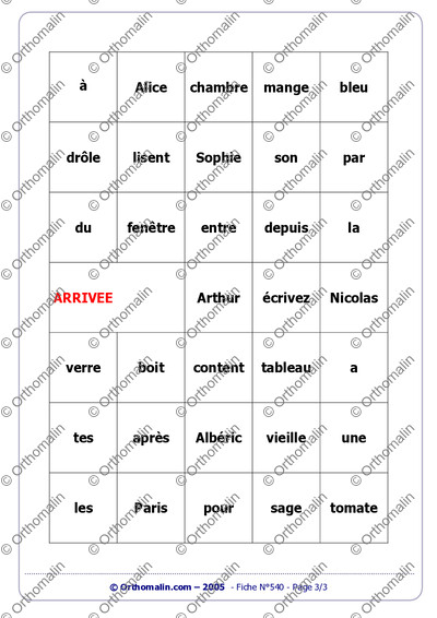 Page 3 de la fiche