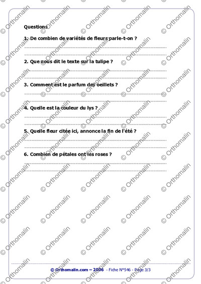 Page 3 de la fiche