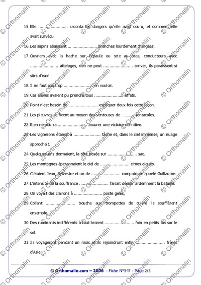 Page 2 de la fiche