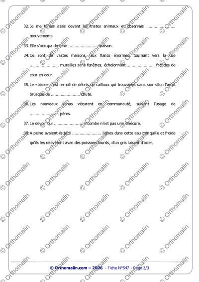 Page 3 de la fiche