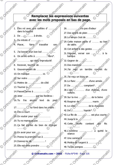 Page 5 de la fiche