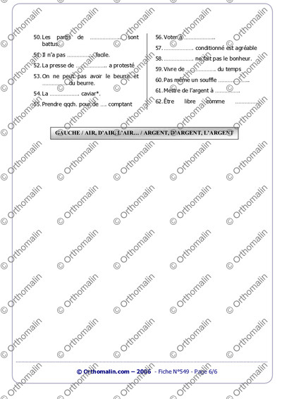 Page 6 de la fiche