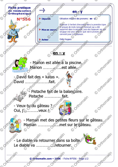 Page 1 de la fiche