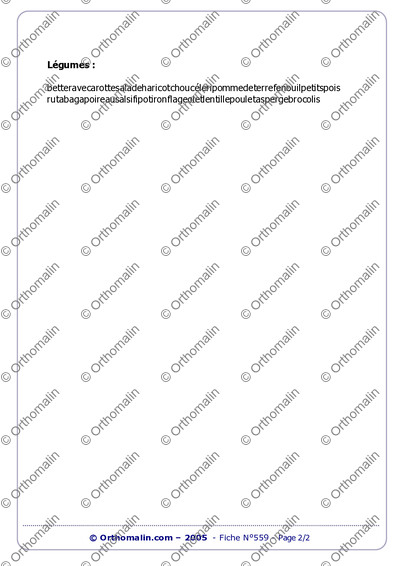 Page 2 de la fiche