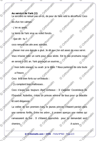 Page 2 de la fiche