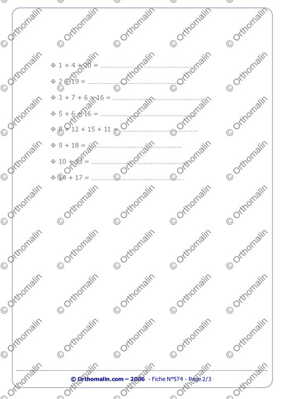 Page 2 de la fiche
