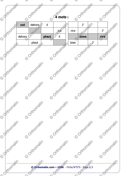 Page 2 de la fiche