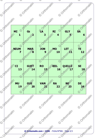 Page 3 de la fiche