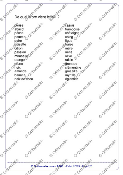 Page 2 de la fiche