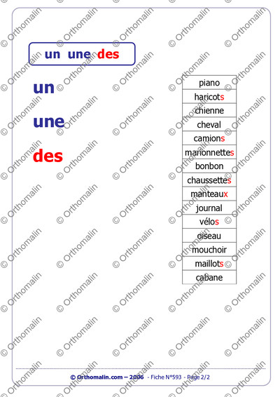 Page 2 de la fiche