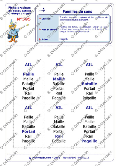 Page 1 de la fiche
