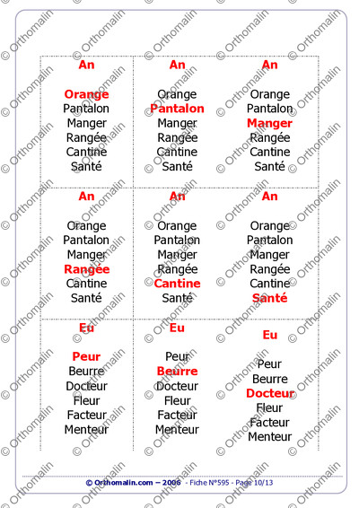 Page 10 de la fiche