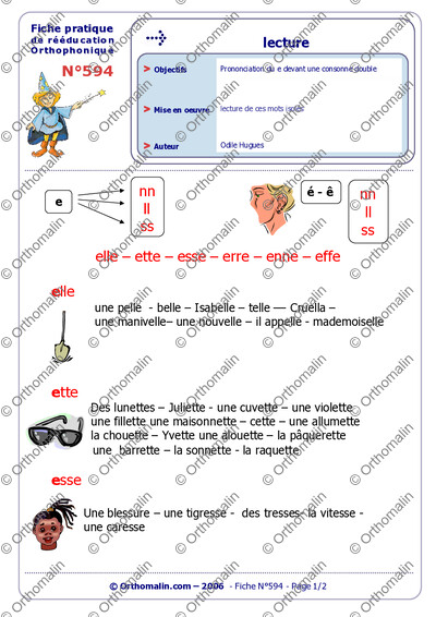 Page 1 de la fiche