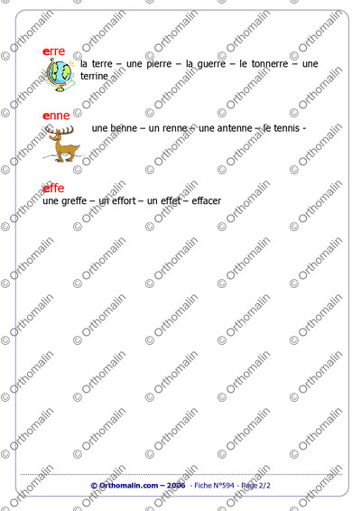 Page 2 de la fiche