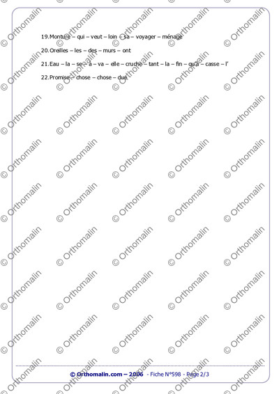 Page 2 de la fiche