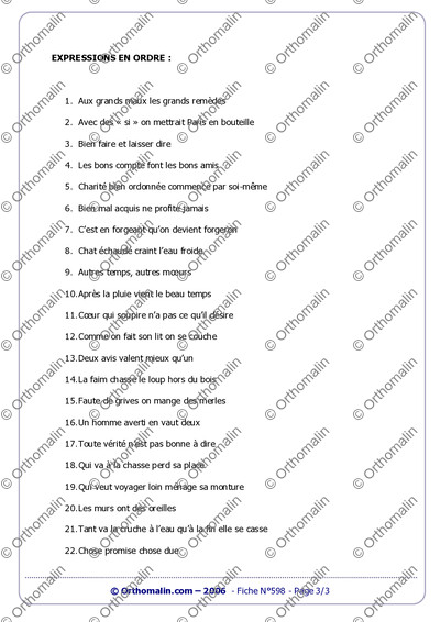 Page 3 de la fiche