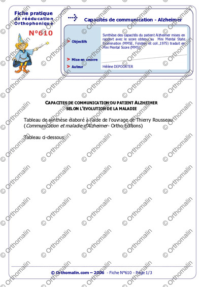 Page 1 de la fiche
