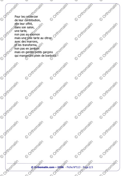 Page 2 de la fiche