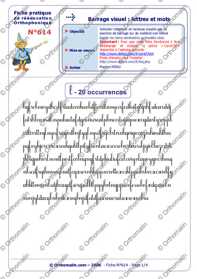 Page 1 de la fiche
