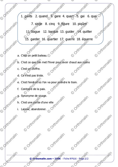 Page 2 de la fiche