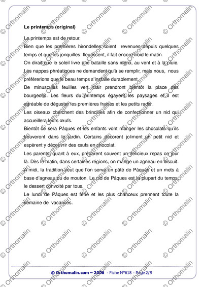 Page 2 de la fiche