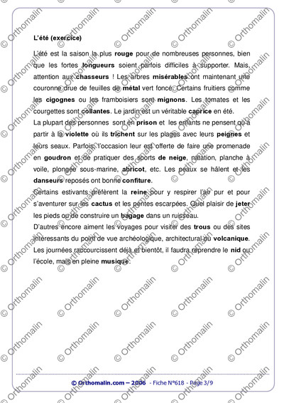 Page 3 de la fiche