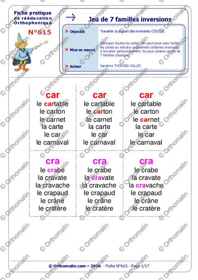 Page 1 de la fiche