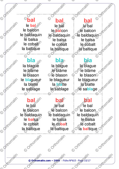 Page 15 de la fiche