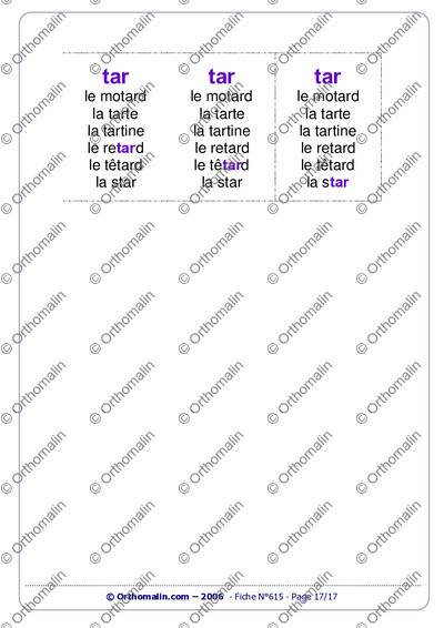 Page 17 de la fiche