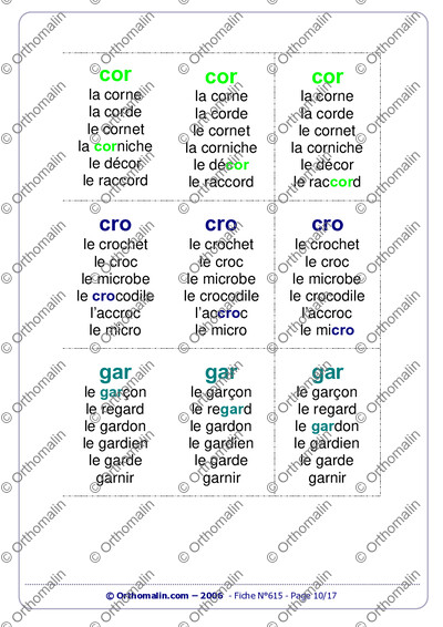 Page 10 de la fiche
