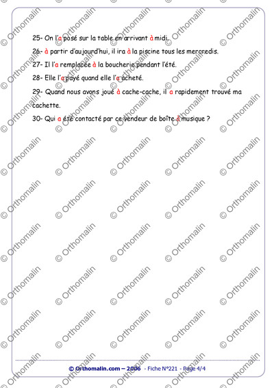 Page 4 de la fiche