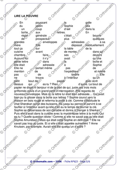 Page 5 de la fiche