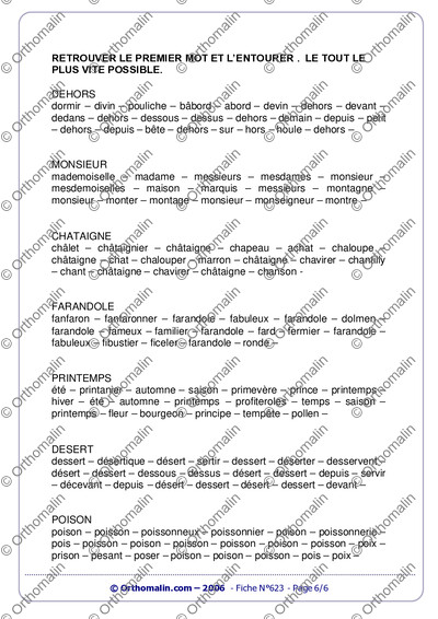 Page 6 de la fiche