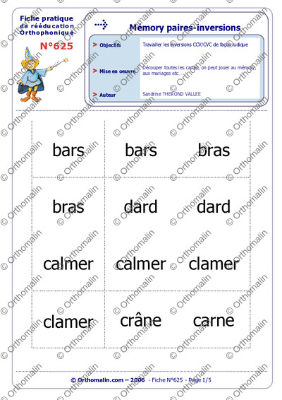 Page 1 de la fiche
