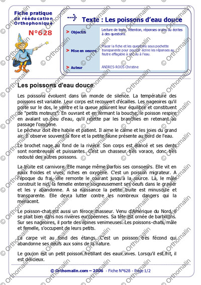 Page 1 de la fiche