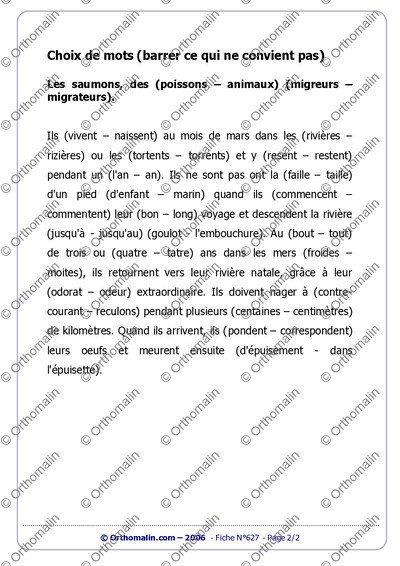 Page 2 de la fiche