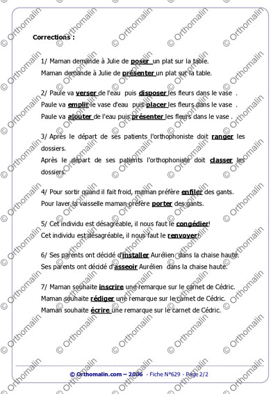 Page 2 de la fiche